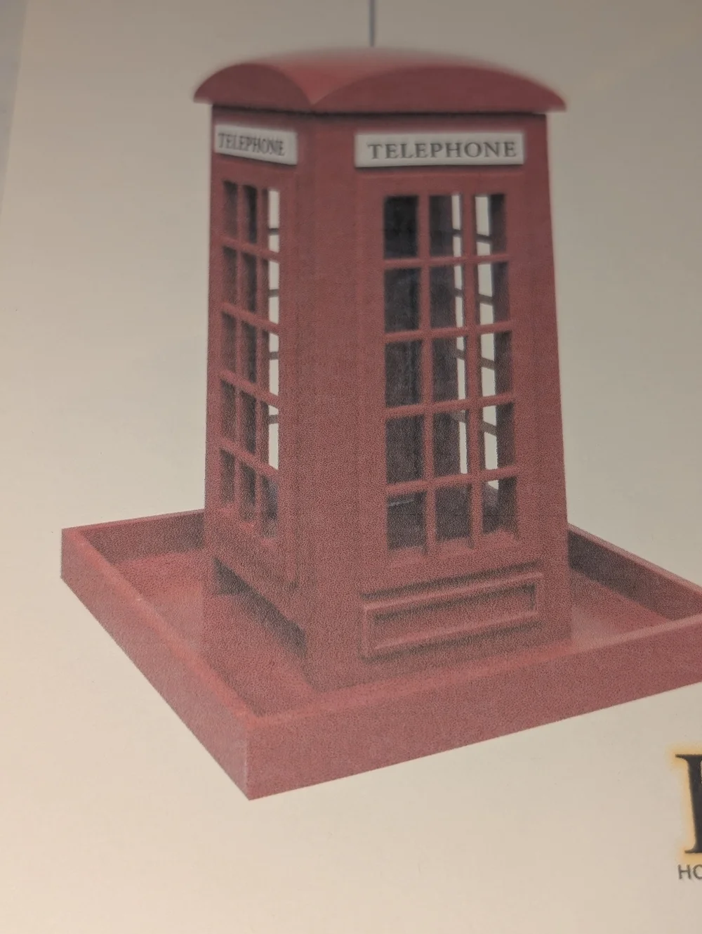 Phone Booth Bird Feeder